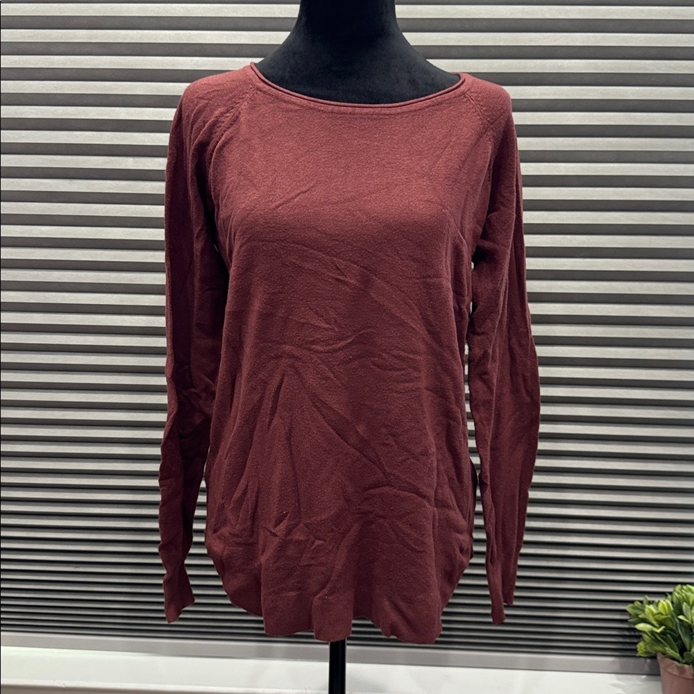 Pink Clover Rust Long Sleeve Top